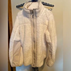 NWT Abercrombie White Sherpa Jacket